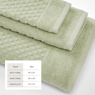 Ultra-Soft 100% Cotton Diamond Waffle Bath Towels