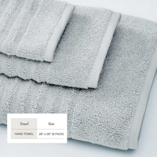 Premium Cotton Ribbed Towel Set