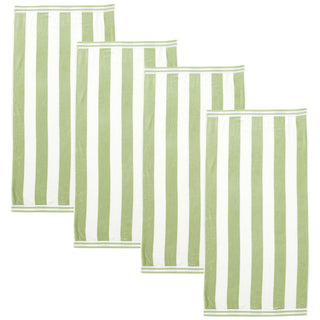 Premium 100% Cotton Cabana Stripe Beach Towels