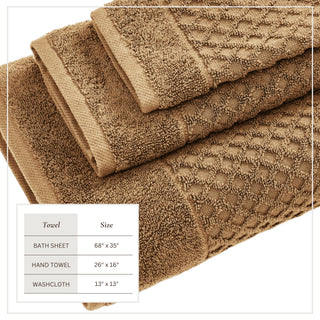 Ultra-Soft 100% Cotton Diamond Waffle Bath Towels