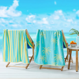 2 Pack 100% Cotton Printed Beach Towel