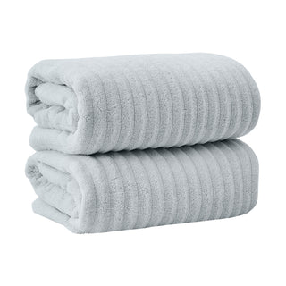 Premium Cotton Ribbed Towel Set