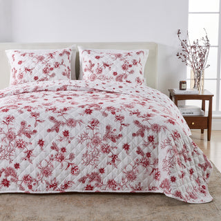 Cheerful Colorful Christmas Quilt Set