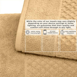 Ultra-Soft 100% Cotton Diamond Waffle Bath Towels