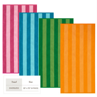 Premium 100% Cotton Velour Beach Towels
