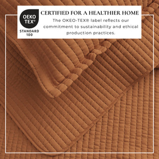 Detailed Channel Stitch Microfiber All-Season Quilt Set With Shams