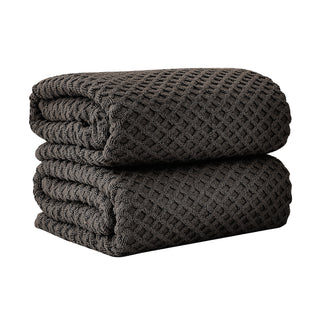 Ultra-Soft 100% Cotton Diamond Waffle Bath Towels