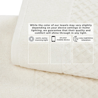Ultra-Soft 100% Cotton Diamond Waffle Bath Towels
