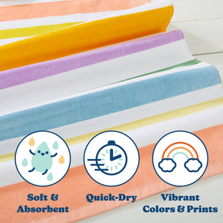 Premium Ultra Soft 100% Cotton Printed Beach Towel for Kids