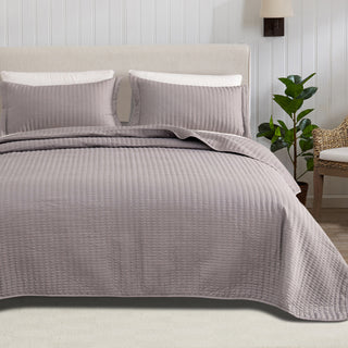 3-Piece Solid Quilt - Fiona Collection