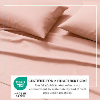 Ultra-Soft Cotton Heathered Melange Jersey Knit Sheet Set