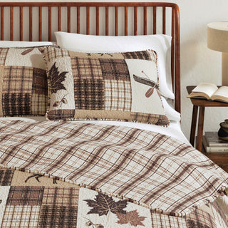 Rustic Patchwork Quilt Set With Shams