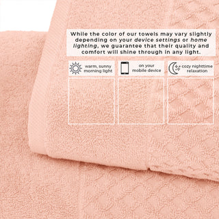 Ultra-Soft 100% Cotton Diamond Waffle Bath Towels