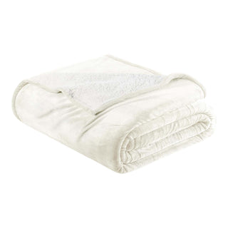 Ultra-Soft Velvet Plush Reversible Sherpa Blanket