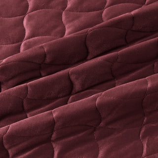 Luxury Velvet Stitched Quilt Set