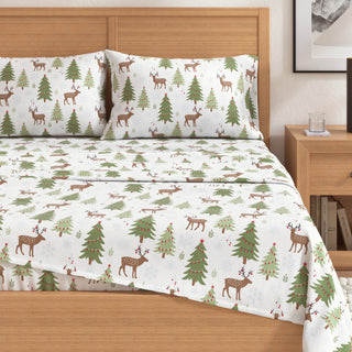 Premium Turkish Cotton Winter Lodge Flannel Sheet Set