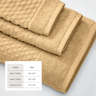 Ultra-Soft 100% Cotton Diamond Waffle Bath Towels
