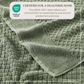 Ultra-Soft 100% Cotton Diamond Waffle Bath Towels