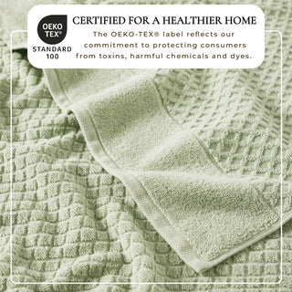 Ultra-Soft 100% Cotton Diamond Waffle Bath Towels
