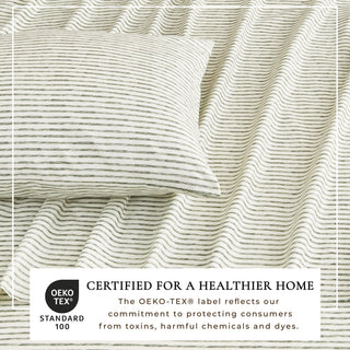 Premium Striped Microfiber Sheet Set