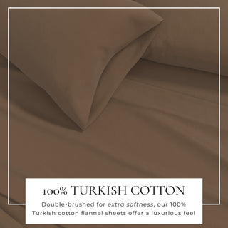 Premium Turkish Cotton Flannel Sheet Set
