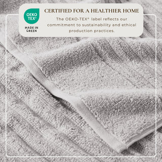 Premium Cotton Ribbed Towel Set