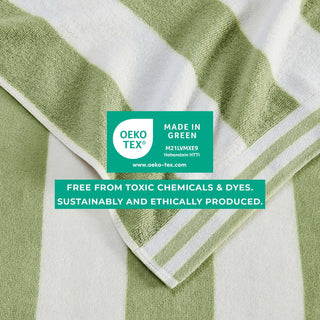 Premium 100% Cotton Cabana Stripe Beach Towels