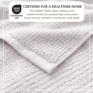 Turkish Cotton Ribbed 6-Piece Bath Towel Set