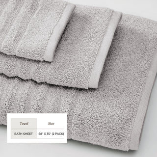 Premium Cotton Ribbed Towel Set