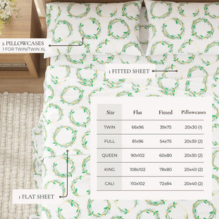 Premium Turkish Cotton Holiday Flannel Sheet Set