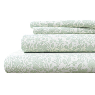 Turkish Cotton Winter Floral Printed Flannel Sheet Set