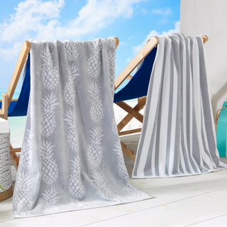 2 Pack 100% Cotton Printed Beach Towel