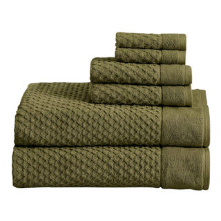 Ultra-Soft 100% Cotton Diamond Waffle Bath Towels