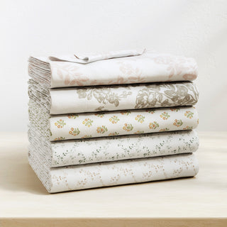Turkish Cotton Winter Floral Printed Flannel Sheet Set