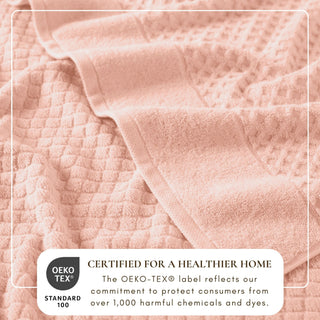 Ultra-Soft 100% Cotton Diamond Waffle Bath Towels