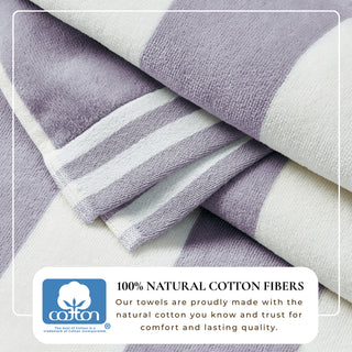 Premium 100% Cotton Cabana Stripe Beach Towels