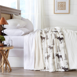 Velvet Plush Fleece Reversible Sherpa Warm and Cozy Blanket