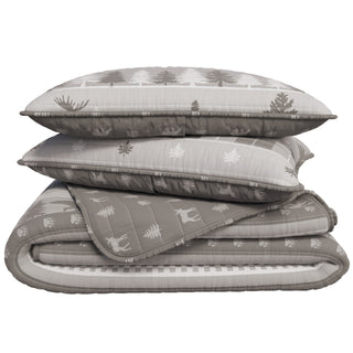 Reversible Lodge Printed Quilt Set (2- or 3-Piece)