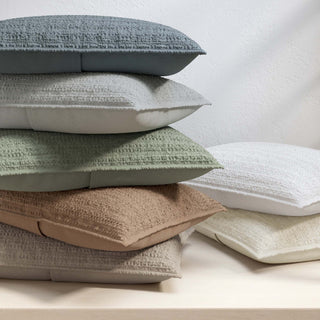 100% Cotton Garment Washed Honeycomb Waffle Quilt and Sham Set