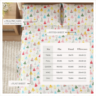 Premium Turkish Cotton Lodge-Theme Flannel Sheet Set