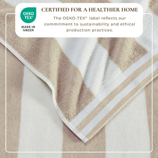 Premium 100% Cotton Cabana Stripe Beach Towels