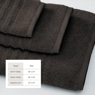 Premium Cotton Ribbed Towel Set