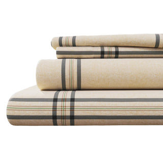 100% Turkish Cotton Plaid Flannel Sheet Sets