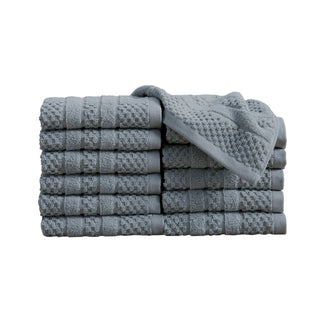 100% Cotton Checkered Bath Towel Set