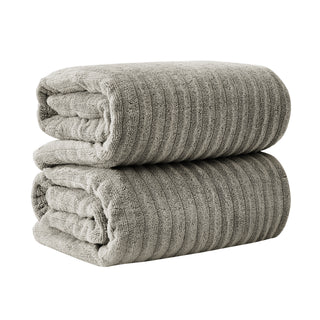 Premium Cotton Ribbed Towel Set