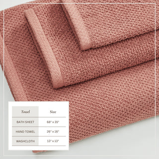 100% Cotton Absorbent & Quick-Dry Looped Bath Towels