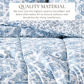 Christmas Down Alternative Comforter and Sham Set