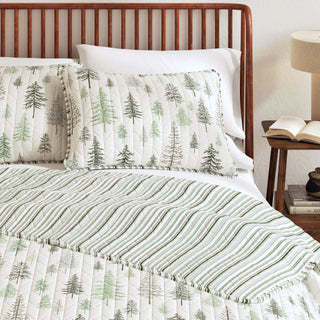 Rustic Lodge Quilt Set With Shams