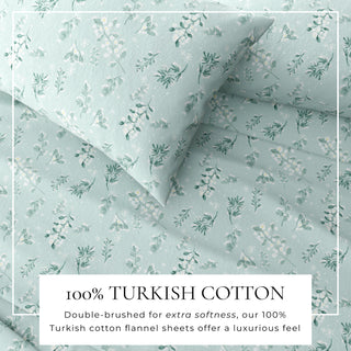 Premium Turkish Cotton Winter-Theme Flannel Sheet Set