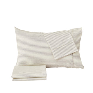 Premium Striped Microfiber Sheet Set